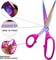 Left Handed Scissors,9.5 Inch All Purpose Lefty Scissors,Titanium Coating Forged Stainless Steel, Soft Comfort-Grip Handles,Perfect for Office,Home,and School Arts Crafts Scissors(Pink)